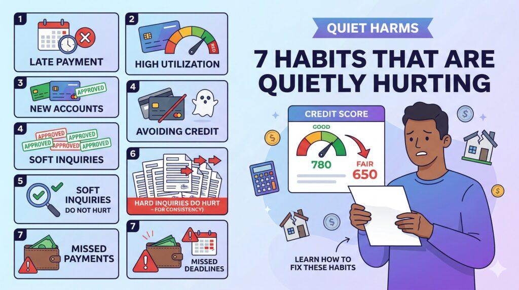 7 Habits That Are Quietly Hurting Your Credit Score
