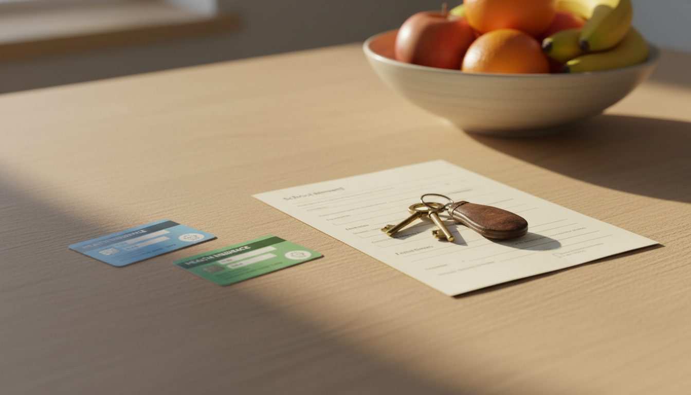 Keep every insurance card and enrollment letter in one place during the first week - you will need the member IDs when you apply for replacement coverage.