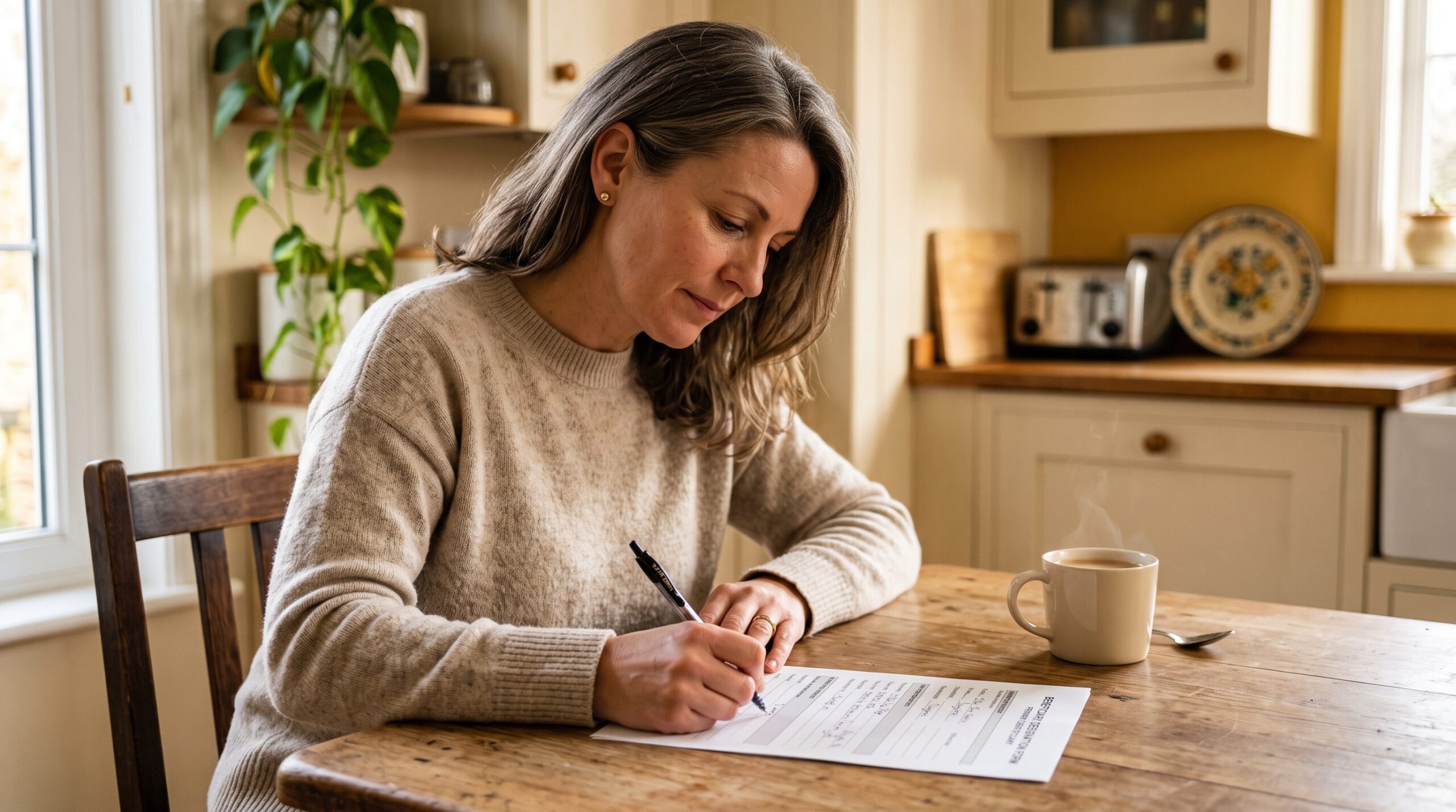 Updating the form is the only step that changes who gets paid. The decree, the will, and even a signed waiver do not do it on their own.