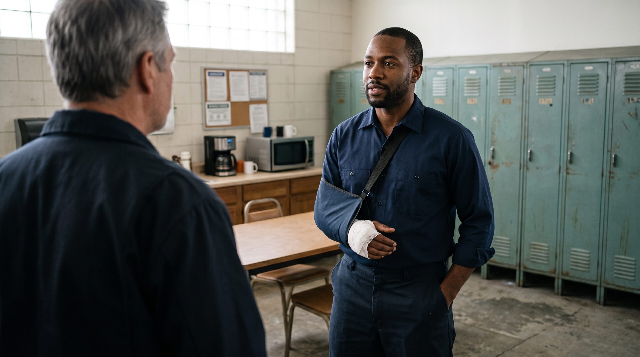 Reporting the injury to a supervisor the same day, in writing, is what starts the employer's own reporting clock.