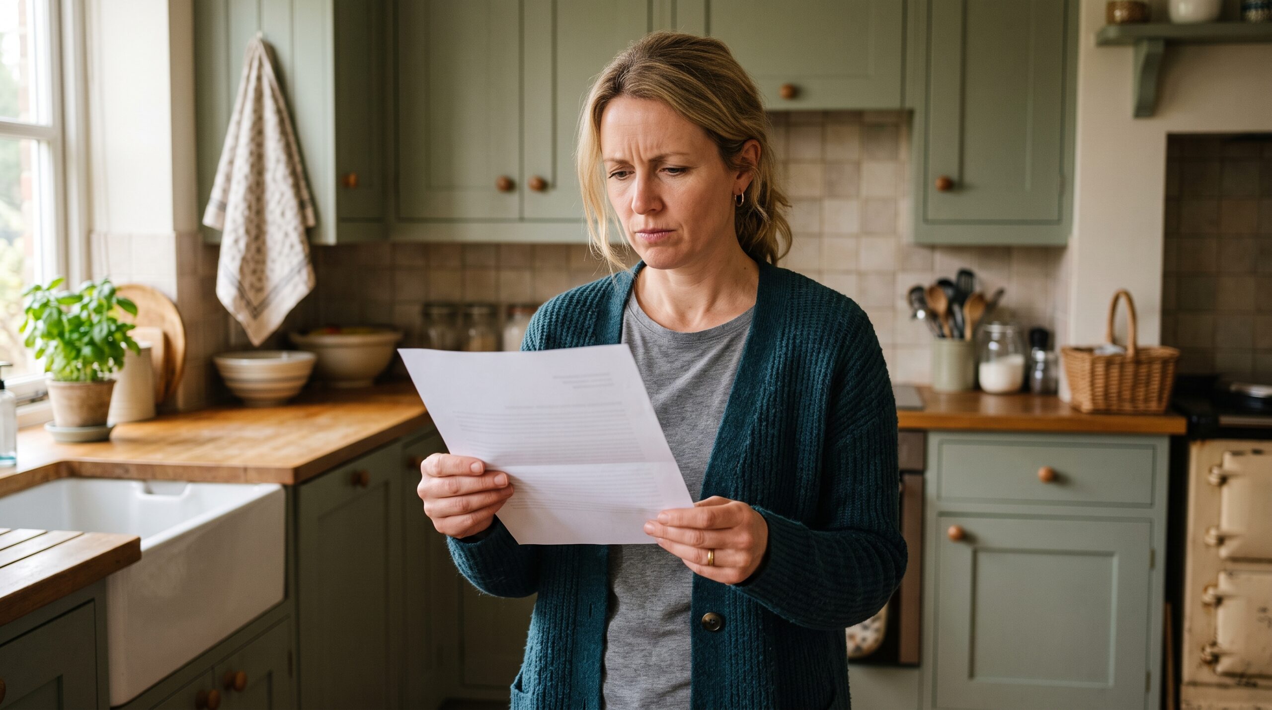 The decree named the 401(k) and the house. The account she's holding wasn't on that list.