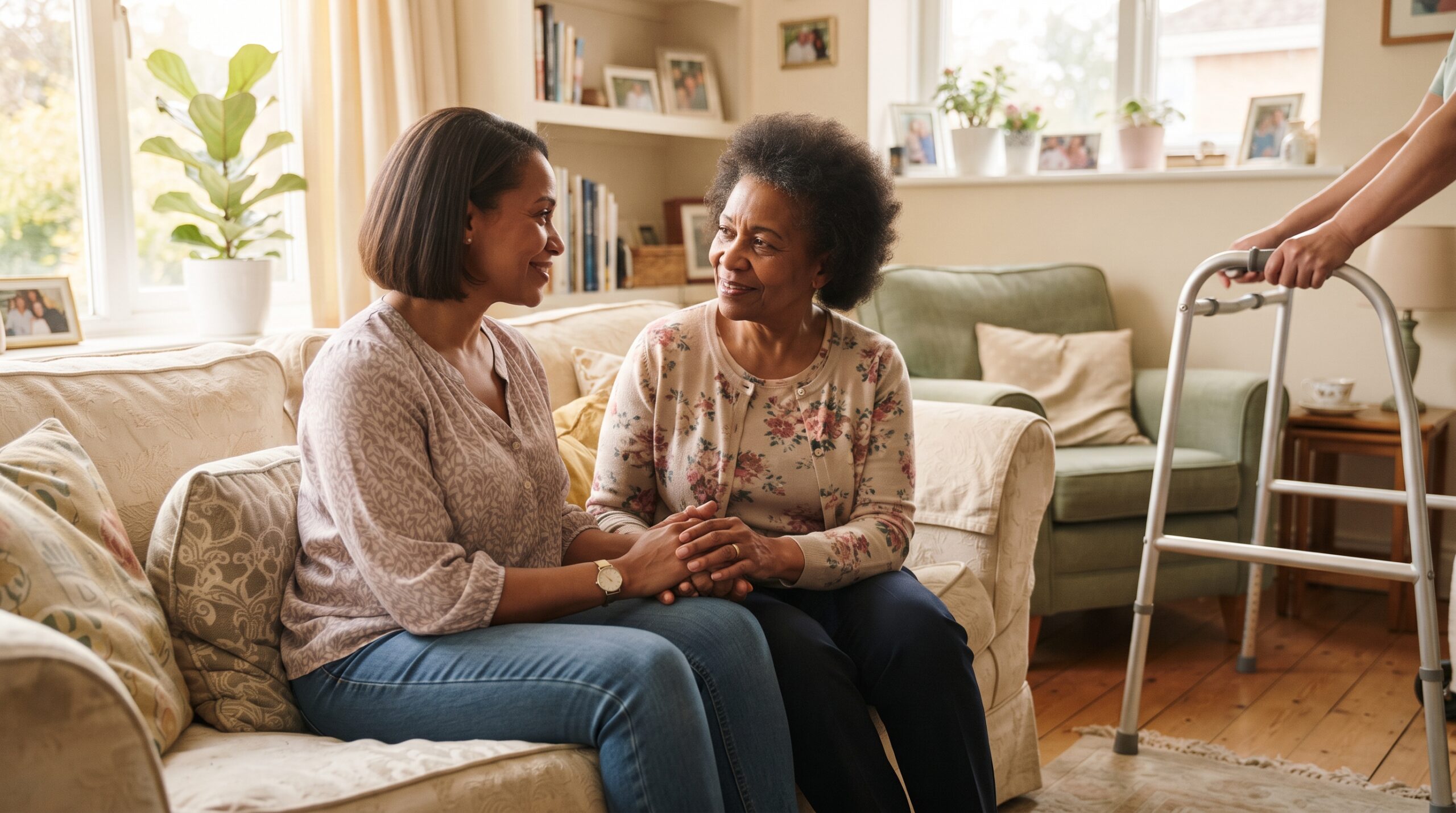 A paid caregiver's hours, not a family member's, are what typically count toward a long-term care policy's elimination period.
