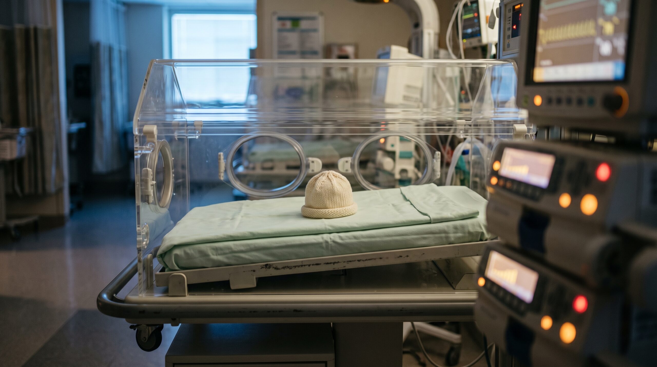 The newborn becomes a separate covered person the moment she's born, with her own out-of-pocket maximum running alongside the family's.