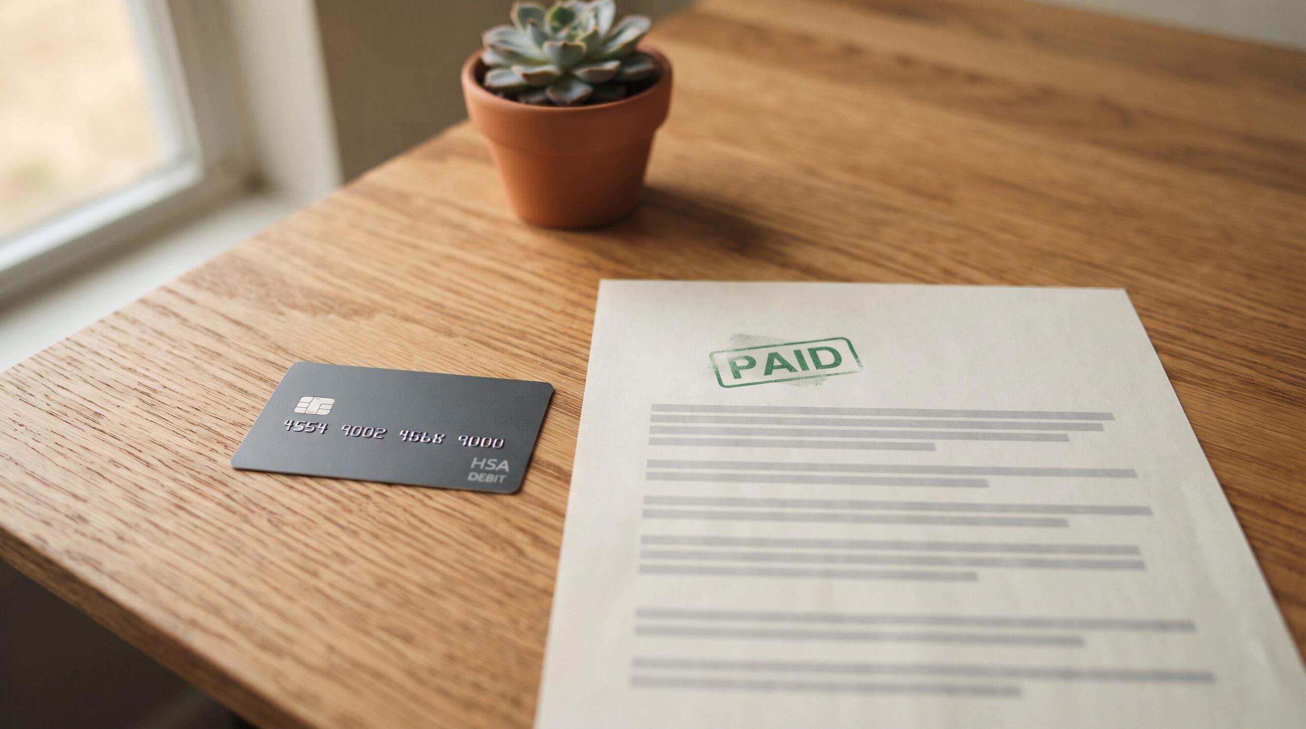 An HSA balance can pay this bill tax-free even in a month with no paycheck and no new contributions coming in.